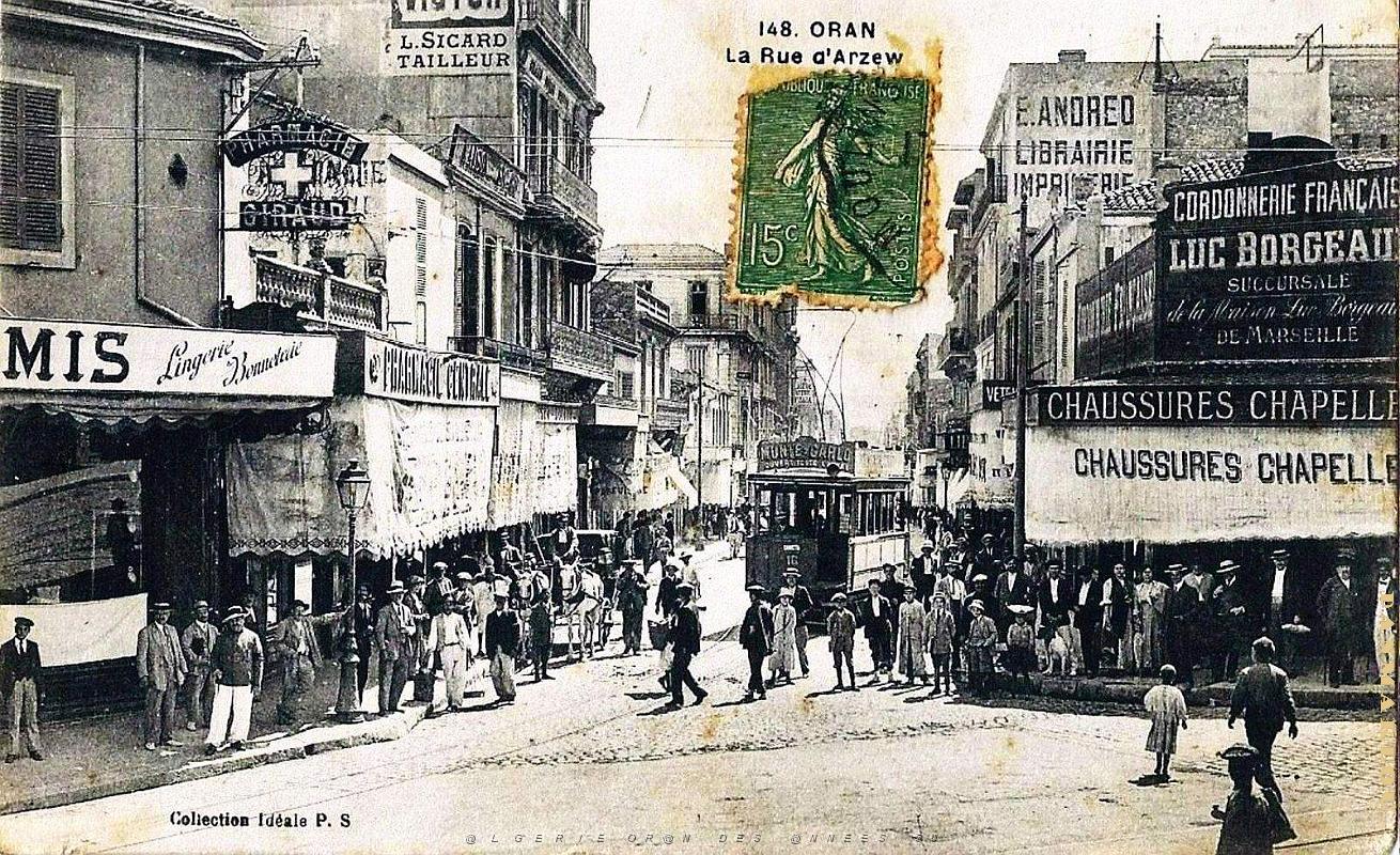 2610- Oran - Rue d'Arzew - Carrefour Boulevard Seguin - 1916.jpg